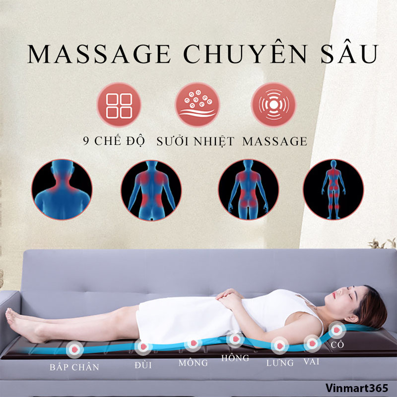 Đệm Massage Toàn Thân Osako Nhật Bản