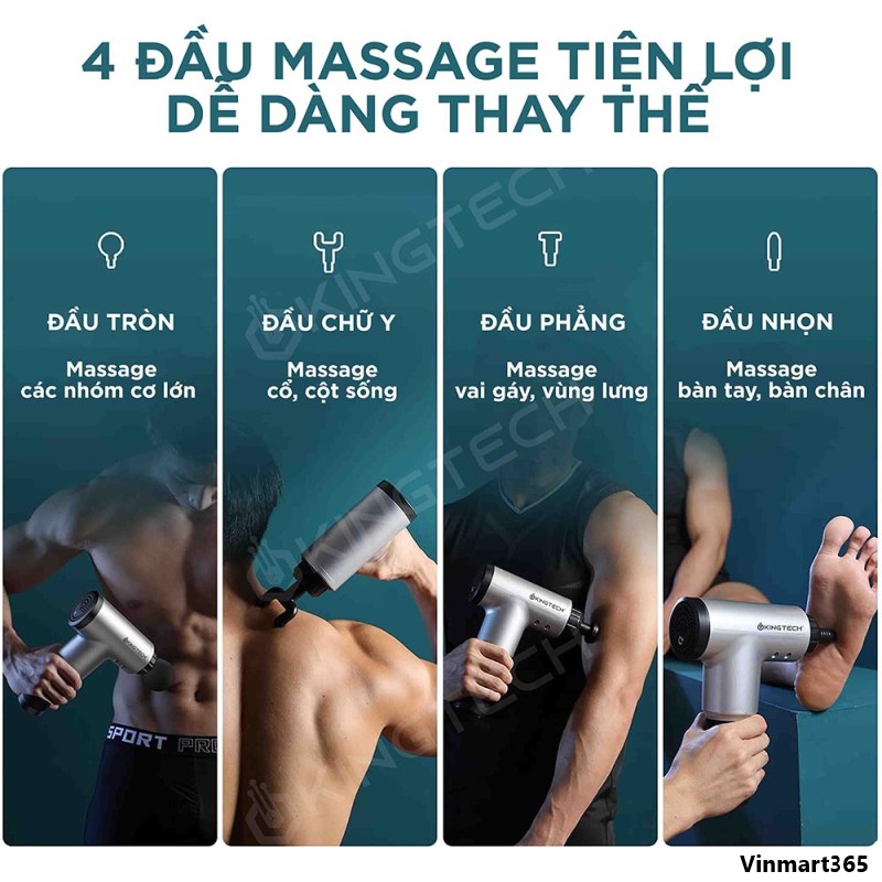 4 đầu massage