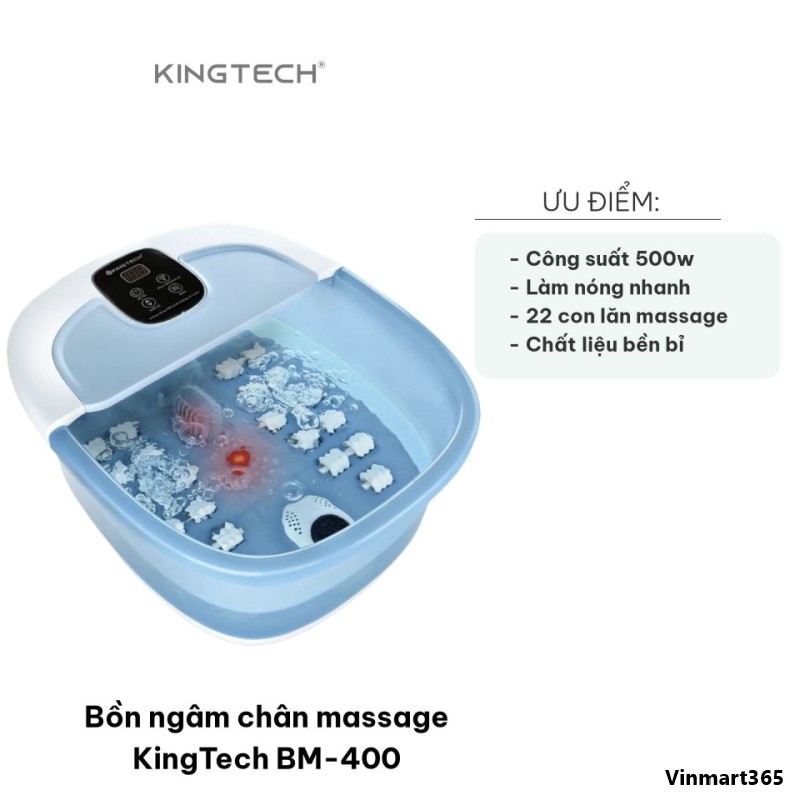 Bồn ngâm chân massage Kingtech BM-400 ưu điểm