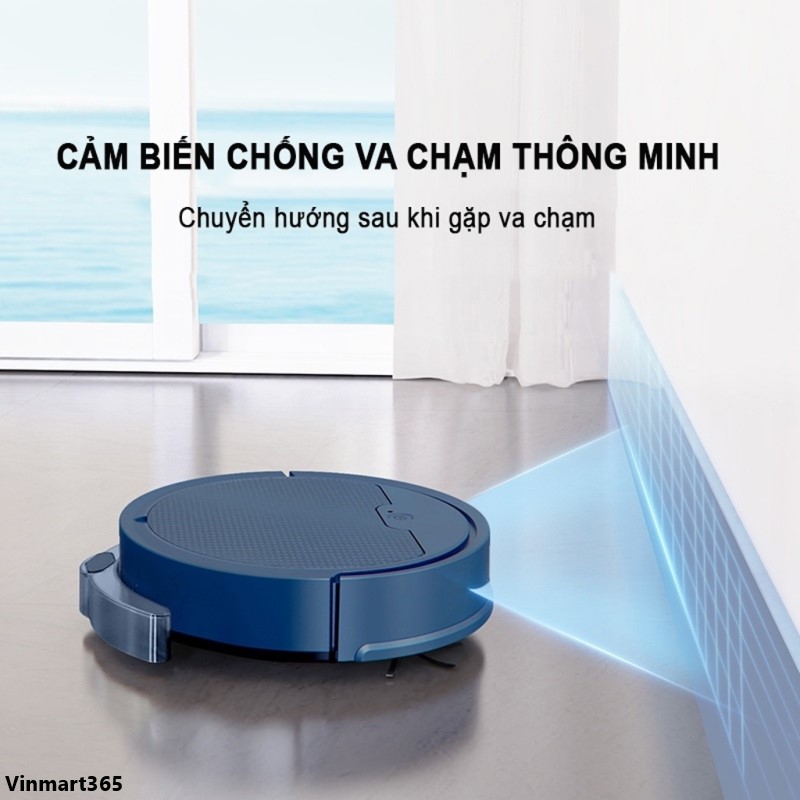 Robot hút bụi cảm biếng chống va chạm