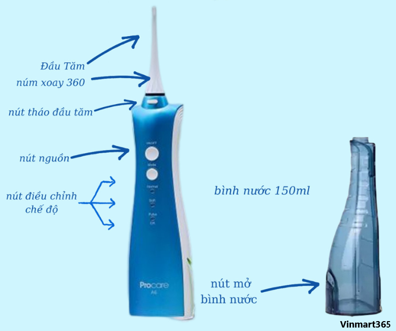 Máy tăm nước Procare A6