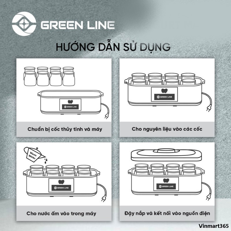 hướng dẫn sử dung Máy làm sữa chua Green Line