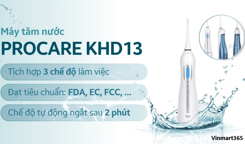 Procare KHD13 đi kèm tiện ích và tính năng