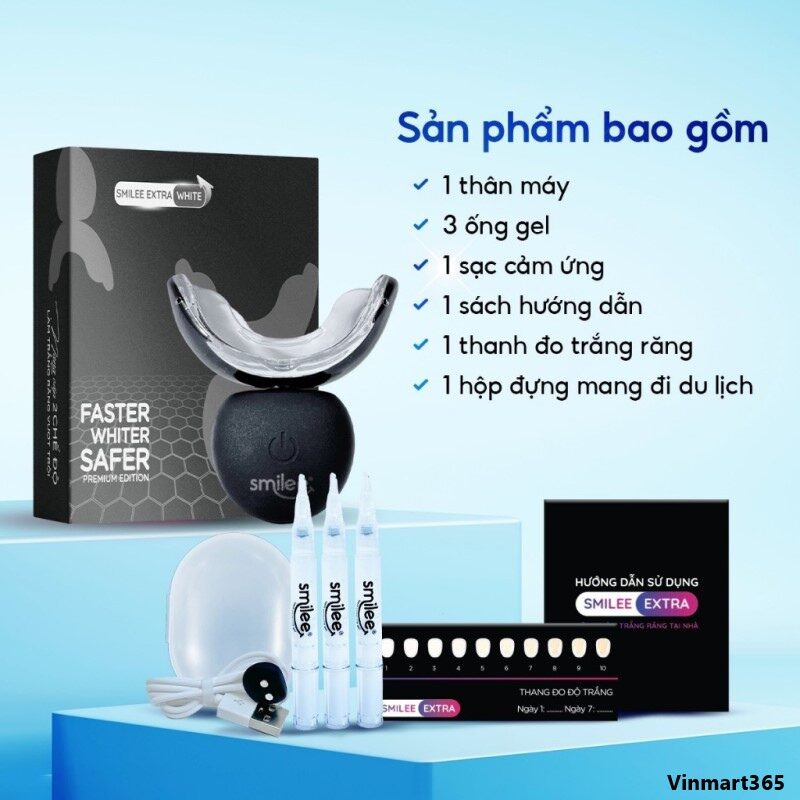 Bộ kit trắng răng Smilee Extra cao cấp