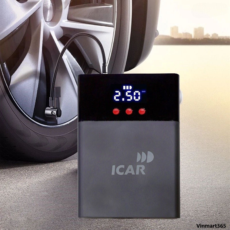 Bơm lốp kiêm kích bình ICAR cao cấp