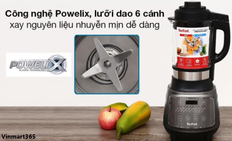 Máy làm sữa hạt Tefal BL967B66 sử dụng công nghệ Powelix