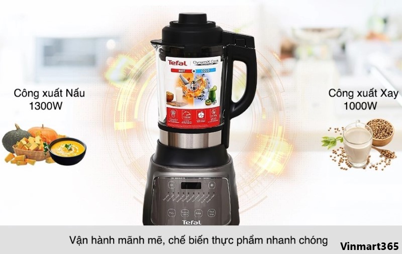 Máy làm sữa hạt Tefal BL967B66 công suất mạnh mẽ