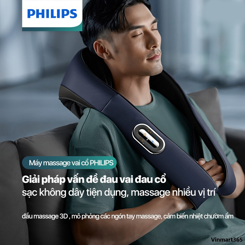 Máy masasge cổ vai gáy Philips PPM3521 cao cấp