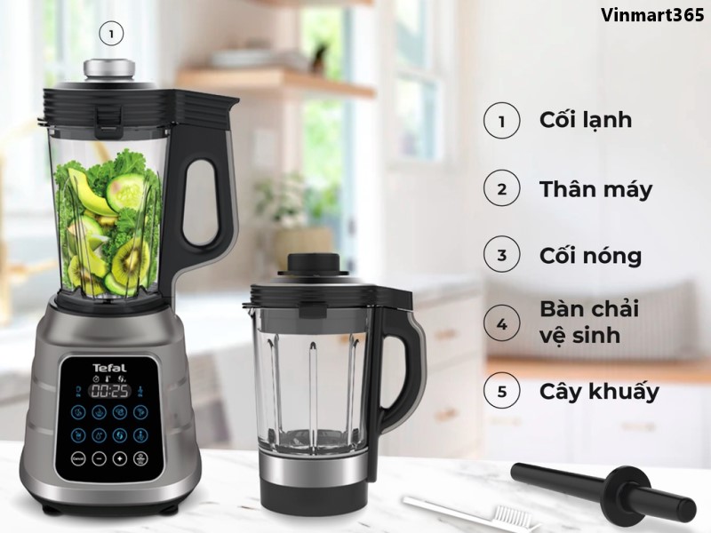 Tính năng máy làm sữa hạt Tefal BL985A31