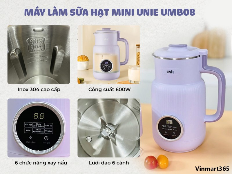 máy làm sữa hạt Unie UMB08 