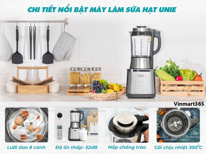 máy làm sữa hạt Unie V8S