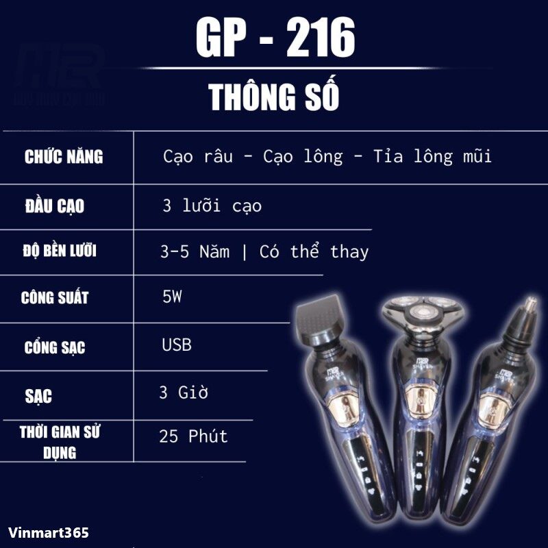 Máy cạo râu Genpai GP216 cao cấp