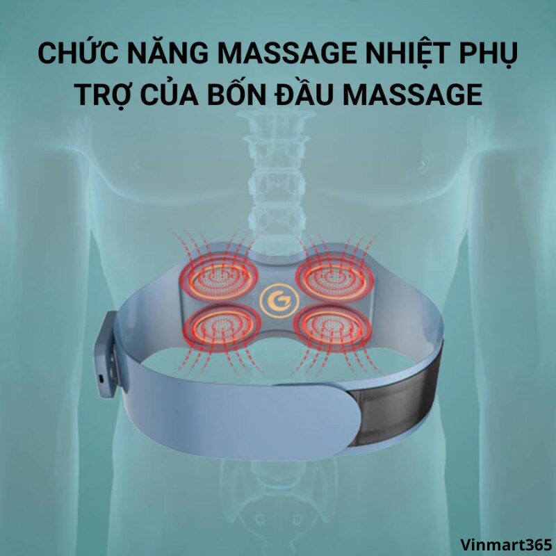 Máy massage bụng Masaji chườm ấm