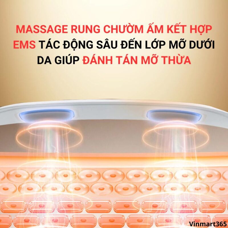 Máy massage bụng chườm ấm