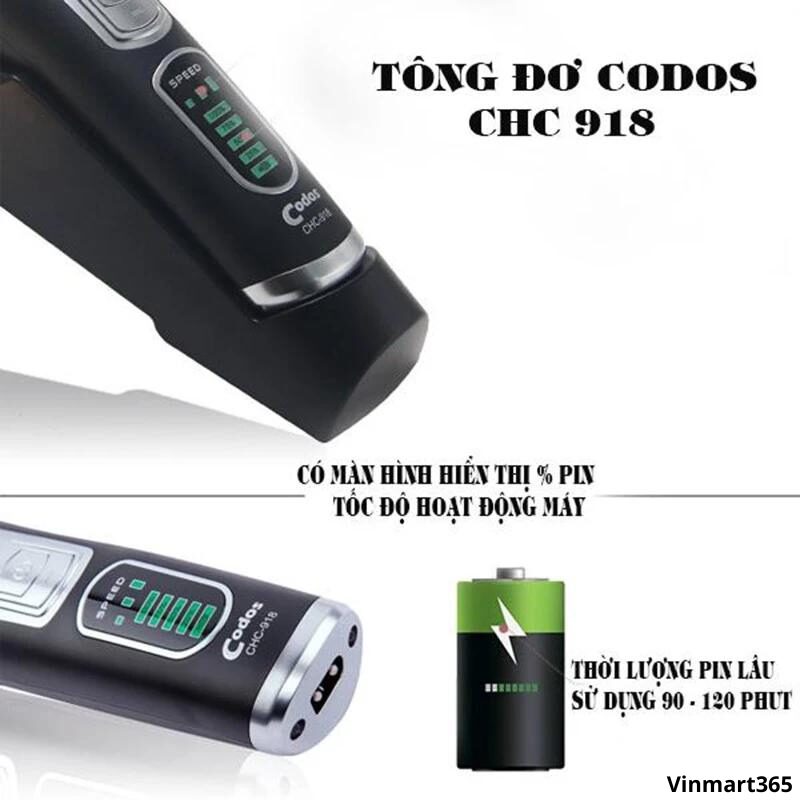 Tông đơ cắt tóc Codos CHC-918 hàn quốc