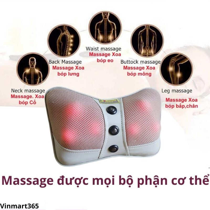 Gối massage 6 bi Ayosun chính hãng