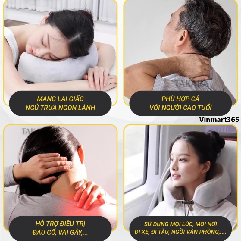 Gối massage cổ Takara chính hãng