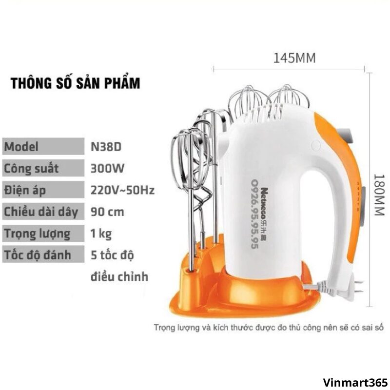 Máy đánh trứng Netmego N38D cao cấp