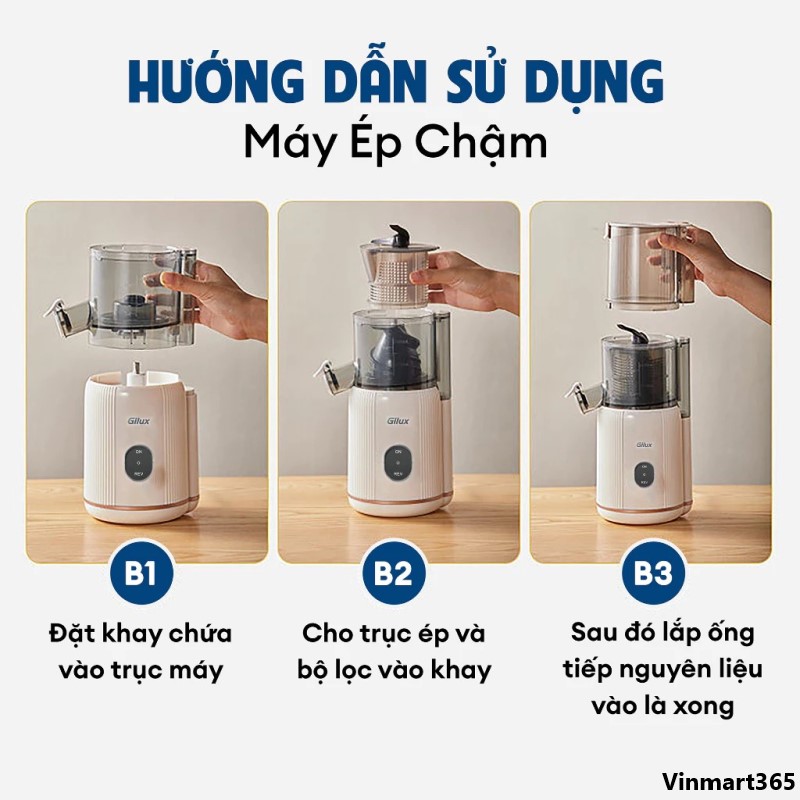 Máy ép chậm Gilux cao cấp