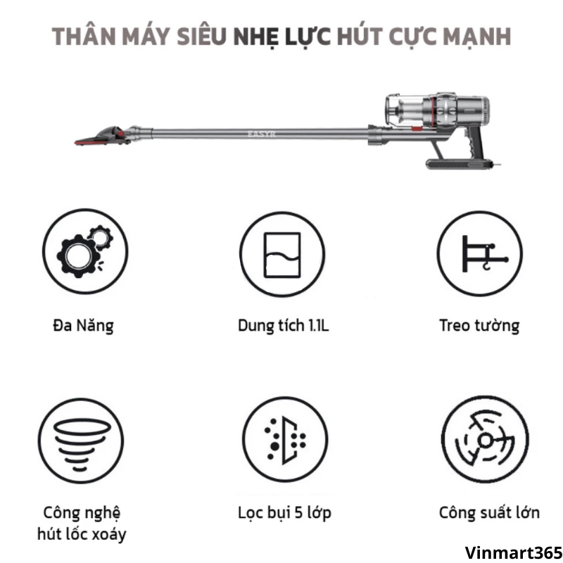 Máy hút bụi EASYR UC09 cao cấp