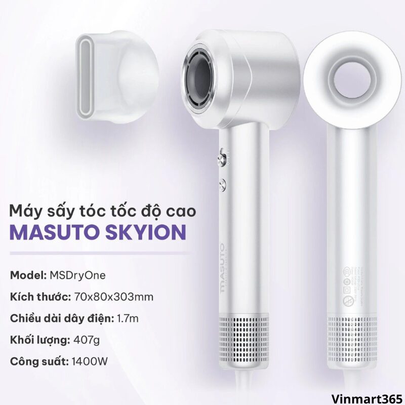 Máy sấy tóc ion âm Masuto Skylon cao cấp