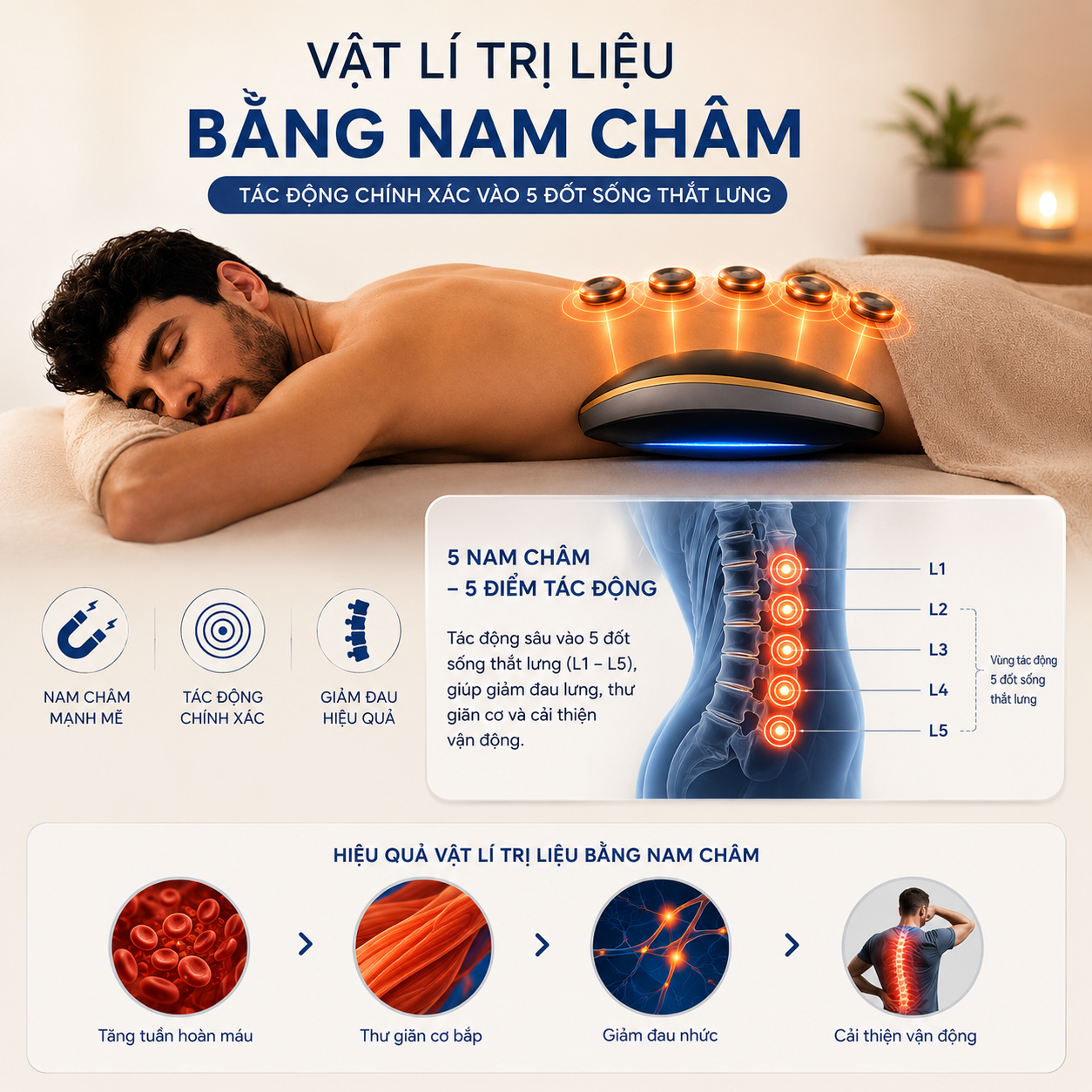 Máy massage lưng Medimas LM-01 Pro